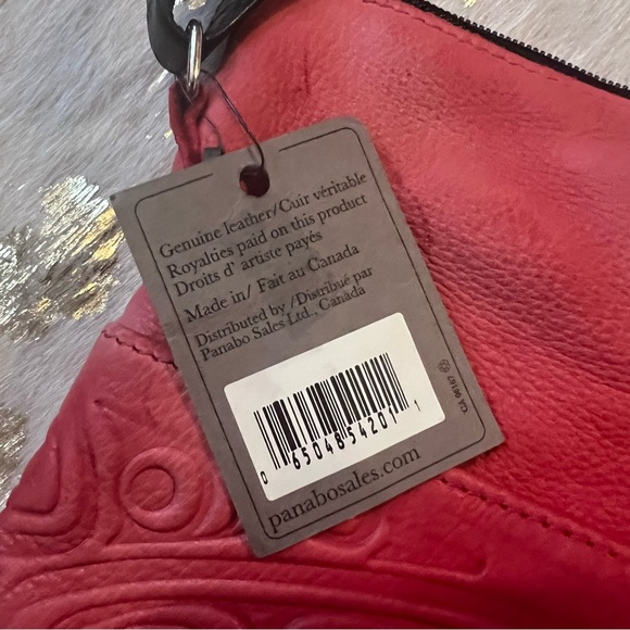 NWT Red Embossed Leather Solo Bag Spirit Of The Wild - Picture 6 of 10